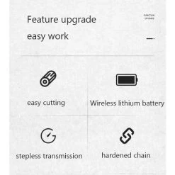 Cisea Mini Tronçonneuse à Batterie, Mini Tronçonneuse Sans Fil, Tronçonneuse Sans Fil Portable Tronçonneuse à Main De 6 Pouces, Tronçonneuse à Batterie Rechargeable 9 Cisea Mini Tronçonneuse à Batterie, Mini Tronçonneuse Sans Fil, Tronçonneuse Sans Fil Portable Tronçonneuse à Main De 6 Pouces, Tronçonneuse à Batterie Rechargeable -Outlet Scie à main et lames de scie Store 55647132 5