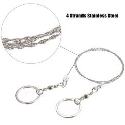 ASUPERMALL Scie A Fil En Acier Inoxydable, Equipement D'Urgence Exterieur 9 ASUPERMALL Scie A Fil En Acier Inoxydable, Equipement D'Urgence Exterieur -Outlet Scie à main et lames de scie Store 57112122 5