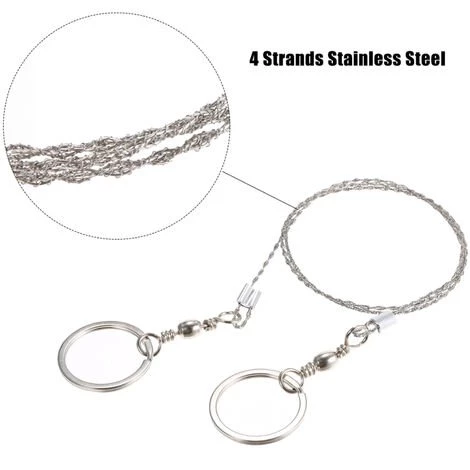 ASUPERMALL Scie A Fil En Acier Inoxydable, Equipement D'Urgence Exterieur 5 ASUPERMALL Scie A Fil En Acier Inoxydable, Equipement D'Urgence Exterieur – Image 5