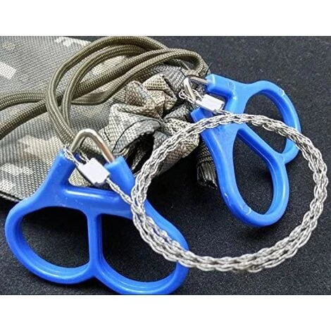 TINOR Commando Jigsaw Survival Metal Ring Wood Cutting Camping Chasse Randonnée 2 TINOR Commando Jigsaw Survival Metal Ring Wood Cutting Camping Chasse Randonnée – Image 2