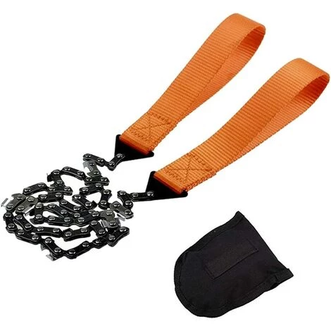 TINOR Portatif Tronçonneuse Scie à Main, Câble Scie Pour La Survie Gear, Le Camping, La Chasse, Acier Lame Bidirectionnelle, Facile Pour Couper La Branche (11 Dents, 103 Cm) 1 TINOR Portatif Tronçonneuse Scie à Main, Câble Scie Pour La Survie Gear, Le Camping, La Chasse, Acier Lame Bidirectionnelle, Facile Pour Couper La Branche (11 Dents, 103 Cm)