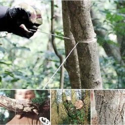 FR-LIFE 80cm Fil De Poche Scie Scie à Tronçonner Scie à Fil En Acier Inoxydable Pour Tronçonneuse De Poche Mini Câble De Tronçonneuse Kit Pour Camping, 2 Pcs BR-Vie -Outlet Scie à main et lames de scie Store 57556415 5