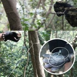 QERSTA Scie à Fil En Acier Inoxydable, Kit De Voyage D'urgence Pour Survie, Chasse, Silex, équipement De Coupe, Fretssaw,chasse 8 QERSTA Scie à Fil En Acier Inoxydable, Kit De Voyage D'urgence Pour Survie, Chasse, Silex, équipement De Coupe, Fretssaw,chasse -Outlet Scie à main et lames de scie Store 58081846 4