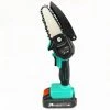 Cisea Mini Tronçonneuse à Batterie, Tronçonneuse électrique Sans Fil Avec 1 Batterie Rechargeable Et 1 Chaîne, Tronçonneuse Portable à Une Main De 10,2 Cm Pour La Coupe Du Bois, L'élagage, Le Jardinage