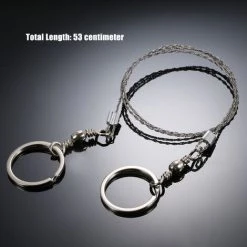 SUPERSELLER Kit D'outils De Survie Pour équipement D'urgence En Plein Air Scie à Fil En Acier Inoxydable Scies à Fil De Poche Pour Camping Randonnée Chasse -Outlet Scie à main et lames de scie Store 58674492 4