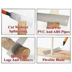 LTS FAFA Scie Japonaise Scie Japonaise Tranchante Pour La Coupe De Bambou, Bois, Tuyau, Longueur 250mm (Scie) -Outlet Scie à main et lames de scie Store 58824971 4