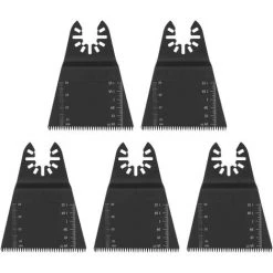 CHANCEY Lames D'outils Oscillantes,SEMAket 5 Pièces 65mm Lames De Scie Multi-outils Oscillantes Kit De Lames De Scie Universelles à Dégagement Rapide Métal Bois Plastique Oscillant