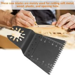 CHANCEY Lames D'outils Oscillantes,SEMAket 5 Pièces 65mm Lames De Scie Multi-outils Oscillantes Kit De Lames De Scie Universelles à Dégagement Rapide Métal Bois Plastique Oscillant 8 CHANCEY Lames D'outils Oscillantes,SEMAket 5 Pièces 65mm Lames De Scie Multi-outils Oscillantes Kit De Lames De Scie Universelles à Dégagement Rapide Métal Bois Plastique Oscillant -Outlet Scie à main et lames de scie Store 59283751 4