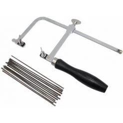 LUCKY-88 Lame De Scie à Main Petite Lame De Scie Sauteuse Scie à Fleurs (arc De Scie + 144 Lames De Scie)