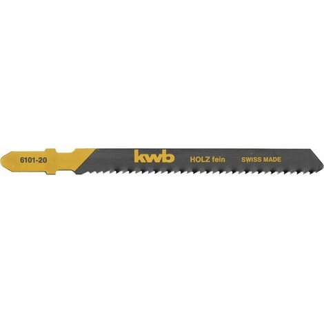 KWB Lames De Scies Sauteuses, Pour Le Travail Du Bois, Dent à Entailler Spéciale, Acier Au Carbone HCS, Fin - 610120 1 KWB Lames De Scies Sauteuses, Pour Le Travail Du Bois, Dent à Entailler Spéciale, Acier Au Carbone HCS, Fin - 610120