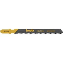 KWB Lames De Scies Sauteuses, Pour Le Travail Du Bois, Dent à Entailler Spéciale, Acier Au Carbone HCS, Fin - 610125