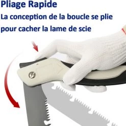 MERKMAK Scie A Main Pliante A Lame Extra Longue Robuste SK5 210mm Pour Jardin, Taille Et Coupe Des Branches Camping -Outlet Scie à main et lames de scie Store 59662108 4