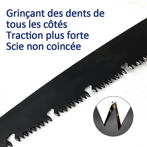 MERKMAK Scie A Main Pliante A Lame Extra Longue Robuste SK5 250mm Pour Jardin, Taille Et Coupe Des Branches Camping 5 MERKMAK Scie A Main Pliante A Lame Extra Longue Robuste SK5 250mm Pour Jardin, Taille Et Coupe Des Branches Camping – Image 5