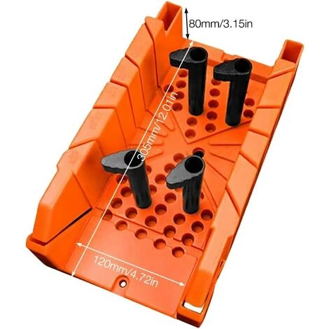 CHANCEY Boîte à Onglets Manuelle En Plastique De 35,6 Cm Pour Le Travail Du Bois Avec Pince Et Angle De 22,5 ° 45 ° 90 ° Pour Le Travail Du Bois (orange),SEMAket 2 CHANCEY Boîte à Onglets Manuelle En Plastique De 35,6 Cm Pour Le Travail Du Bois Avec Pince Et Angle De 22,5 ° 45 ° 90 ° Pour Le Travail Du Bois (orange),SEMAket – Image 2