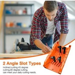 CHANCEY Boîte à Onglets Manuelle En Plastique De 35,6 Cm Pour Le Travail Du Bois Avec Pince Et Angle De 22,5 ° 45 ° 90 ° Pour Le Travail Du Bois (orange),SEMAket 9 CHANCEY Boîte à Onglets Manuelle En Plastique De 35,6 Cm Pour Le Travail Du Bois Avec Pince Et Angle De 22,5 ° 45 ° 90 ° Pour Le Travail Du Bois (orange),SEMAket -Outlet Scie à main et lames de scie Store 59835877 5