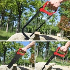 Ensemble De Scie à Métaux AIRAJ, Scie à élaguer 250 Mm, Scie à Métaux 300 Mm Et Scie à Sétaire 330 Mm, Avec 3 Lames En Acier SK5 Tranchantes Différentes, Scie à Métaux Polyvalente Pour Tuyaux En Métal, Bois Et PVC -Outlet Scie à main et lames de scie Store 59869818 4