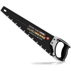 Scie à Main AIRAJ 450MM, Scie à Bois Robuste à Coupe Fine 8TPI, Flûtes à Copeaux Uniques De Type Ω, Poignée Antidérapante Confortable, Lame Tranchante Idéale Pour Couper Le Bois Et Le Jardinage, Scie D'élagage Professionnelle