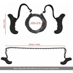LUCKY-88 Artefact De Survie En Plein Air, Chaîne De Scie à Fil Extérieure Tirée à La Main (modèle Renforcé (longueur Totale 90 Cm)) -Outlet Scie à main et lames de scie Store 60062007 5