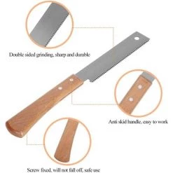 PERLE RARE Petite Scie à Main, Scie à Bois 12 Pouces Mini Bois Scie à Traction Domestique Précise Pour L'élagage De Jardin Menuiserie -Outlet Scie à main et lames de scie Store 60256215 3