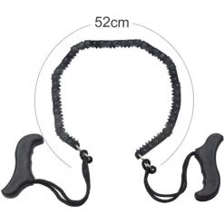 MODOU Scie à Fil Portable Extérieure Tirée à La Main Camping Poche Survie Tronçonneuse Jardin Scie à Main EDC Scie à Main Outil-scie Forte Dents Pointues Camping Randonnée Chasse Jardinage Extérieur D'urgence Noir -Outlet Scie à main et lames de scie Store 60361632 2