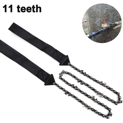 ABCRITAL Scie À Glissière À Main De Poche Portable En Plein Air 11/33 Dents 24 Pouces Camping Survie Tronçonneuse Jardin Journalisation Fil Scie Outil Noir Style 1 2 ABCRITAL Scie À Glissière À Main De Poche Portable En Plein Air 11/33 Dents 24 Pouces Camping Survie Tronçonneuse Jardin Journalisation Fil Scie Outil Noir Style 1 – Image 2