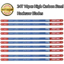 TOPHOMER 10 Pièces Lames De Rechange Pour Scie à Main Métaux Lames De Scie à Métaux Avec 24 Dents Par Pouce 300mm -Outlet Scie à main et lames de scie Store 60935979 4