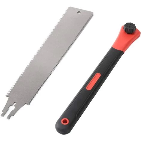 MINKUROW Scie à Main Japonaise à Double Tranchant - Tronçonneuse Interchangeable Avec Lame Flexible Pour Le Travail Du Bois, Noir 4 MINKUROW Scie à Main Japonaise à Double Tranchant - Tronçonneuse Interchangeable Avec Lame Flexible Pour Le Travail Du Bois, Noir – Image 4