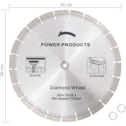 SUPERMARKET Lame De Scie à Béton 300 Mm -Outlet Scie à main et lames de scie Store 63654877 4