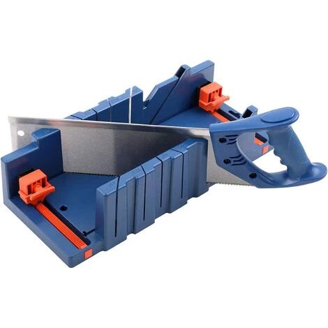 HEGUYEY Boîte à Onglets De Serrage, Boîte De Scie à Onglet Réglable Pour Couper Les Plinthes (sans Lame) 1 HEGUYEY Boîte à Onglets De Serrage, Boîte De Scie à Onglet Réglable Pour Couper Les Plinthes (sans Lame)