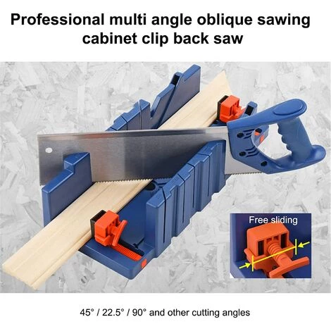 HEGUYEY Boîte à Onglets De Serrage, Boîte De Scie à Onglet Réglable Pour Couper Les Plinthes (sans Lame) 2 HEGUYEY Boîte à Onglets De Serrage, Boîte De Scie à Onglet Réglable Pour Couper Les Plinthes (sans Lame) – Image 2