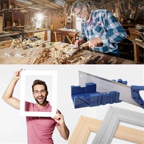 HEGUYEY Boîte à Onglets De Serrage, Boîte De Scie à Onglet Réglable Pour Couper Les Plinthes (sans Lame) 4 HEGUYEY Boîte à Onglets De Serrage, Boîte De Scie à Onglet Réglable Pour Couper Les Plinthes (sans Lame) – Image 4