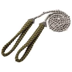 WAVE Portatif Tronçonneuse Scie à Main Avec Poignées De Corde Parachute Multifonction Trousse En Nylon, Câble Scie Pour La Survie Gear, Le Camping, La Chasse.