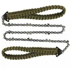 WAVE Portatif Tronçonneuse Scie à Main Avec Poignées De Corde Parachute Multifonction Trousse En Nylon, Câble Scie Pour La Survie Gear, Le Camping, La Chasse. -Outlet Scie à main et lames de scie Store 64529631 5