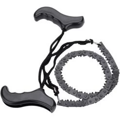 MEZHENG Scie à Chaîne Portative à Main Tronçonneuse à Chaîne Manuelle En Métal Léger Accessoire De Survie D'urgence En Plein Air -Outlet Scie à main et lames de scie Store 64535558 2