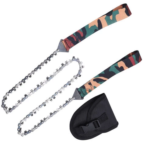 CATHERINE Chaine De Poche, Chaîne Pliante, Outil Extérieur Pliable 3/8 Dents Denses 34 Section 33 Scie Dent Pour Le Camping, Scie à Glissière à La Main, Outils à Commande Manuelle(camouflage) 1 CATHERINE Chaine De Poche, Chaîne Pliante, Outil Extérieur Pliable 3/8 Dents Denses 34 Section 33 Scie Dent Pour Le Camping, Scie à Glissière à La Main, Outils à Commande Manuelle(camouflage)