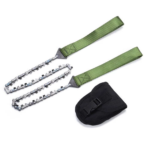 CATHERINE Chaine De Poche, Chaîne Pliante, Outil Extérieur Pliable 3/8 Dents Denses 34 Section 33 Scie Dent Pour Le Camping, Scie à Glissière à La Main, Outils à Commande Manuelle(vert Foncé) 1 CATHERINE Chaine De Poche, Chaîne Pliante, Outil Extérieur Pliable 3/8 Dents Denses 34 Section 33 Scie Dent Pour Le Camping, Scie à Glissière à La Main, Outils à Commande Manuelle(vert Foncé)