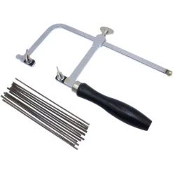 MONLY - Scie à Bijoux à Cadre Réglable - 144 Lames - Kit De Fabrication De Bijoux Professionnel