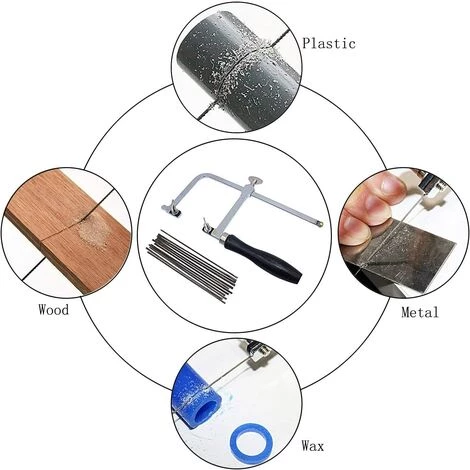 MONLY - Scie à Bijoux à Cadre Réglable - 144 Lames - Kit De Fabrication De Bijoux Professionnel 2 MONLY - Scie à Bijoux à Cadre Réglable - 144 Lames - Kit De Fabrication De Bijoux Professionnel – Image 2