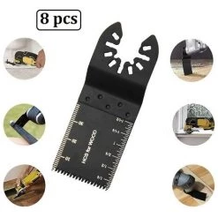DONTODENT Lames De Scie Oscillantes 8 Pièces, Bois Professionnel, Métal, Plastique -Outlet Scie à main et lames de scie Store 65183270 3