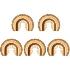 MONLY Kits De Lames De Scie Multi-Outils Oscillants En Carbure Multitool-5PC Pour Maçonnerie En Béton De Mortier De Coulis De Gravier -Outlet Scie à main et lames de scie Store 65335475 2