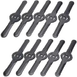 BDD Lame De Scie épaissie Allongée Pour Tondeuse à Gazon électrique Au Lithium Rechargeable (10 Pièces Noires)