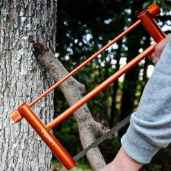 LIFCAUSAL Scie à Bois Pliante Multifonctionnelle En Alliage D'aluminium Scie à Main Portable Mini Scie à Buck De Jardin Pour Le Travail Du Bois Jardinage Outils à Main De Survie En Plein Air Avec Pochette Orange -Outlet Scie à main et lames de scie Store 65638914 3
