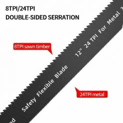 KAEJYIUT Scie à Métaux 12 Pouces, Scie à Métaux Professionnelle, 7 Lames De Scie Multifonctions, Deux Angles De Coupe (45°/90°), Tension Réglable 6 KAEJYIUT Scie à Métaux 12 Pouces, Scie à Métaux Professionnelle, 7 Lames De Scie Multifonctions, Deux Angles De Coupe (45°/90°), Tension Réglable -Outlet Scie à main et lames de scie Store 65810912 3
