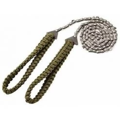 LITZEE Tronçonneuse De Poche De 27 Pouces à 11 Dents Avec Poignée En Paracorde Scie à Chaîne à Main Équipement De Survie D'urgence En Plein Air Pour Le Camping, La Randonnée, La Randonnée, La Coupe D'arbres En Bois - Armée Verte Scie à Chaîne électroporta