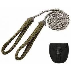 LITZEE Tronçonneuse De Poche De 27 Pouces à 11 Dents Avec Poignée En Paracorde Scie à Chaîne à Main Équipement De Survie D'urgence En Plein Air Pour Le Camping, La Randonnée, La Randonnée, La Coupe D'arbres En Bois - Armée Verte Scie à Chaîne électroporta 9 LITZEE Tronçonneuse De Poche De 27 Pouces à 11 Dents Avec Poignée En Paracorde Scie à Chaîne à Main Équipement De Survie D'urgence En Plein Air Pour Le Camping, La Randonnée, La Randonnée, La Coupe D'arbres En Bois - Armée Verte Scie à Chaîne électroporta -Outlet Scie à main et lames de scie Store 65814917 5