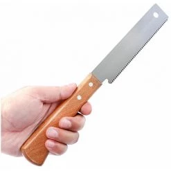 KAEJYIUT Petite Scie à Main, Scie à Bois 12 Pouces, Poignée En Bois Scie à Traction Domestique Précise, Outil De Garniture De Coupe Affleurante, Pour Travail Du Bois, Lagage De Jardin