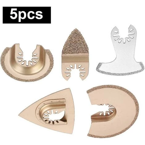 DONTODENT 5pcs Kit D'accessoires Pour Lames De Scie Multi-outils Accessoires Pour Outils Oscillants Multifonctions Lame De Scie Pour Le Ponçage, Le Meulage Et La Coupe 2 DONTODENT 5pcs Kit D'accessoires Pour Lames De Scie Multi-outils Accessoires Pour Outils Oscillants Multifonctions Lame De Scie Pour Le Ponçage, Le Meulage Et La Coupe – Image 2
