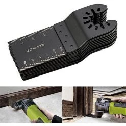 Lot De 10 Lames De Scie Oscillantes Universelles à Dégagement Rapide Pour Fein Multimaster, Porter Rockwell, Black & Decker, Bosch Craftsman Et Plus Encore,Yeurié -Outlet Scie à main et lames de scie Store 66578919 4