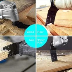 Lot De 10 Lames De Scie Oscillantes Universelles à Dégagement Rapide Pour Fein Multimaster, Porter Rockwell, Black & Decker, Bosch Craftsman Et Plus Encore,Yeurié -Outlet Scie à main et lames de scie Store 66578919 5