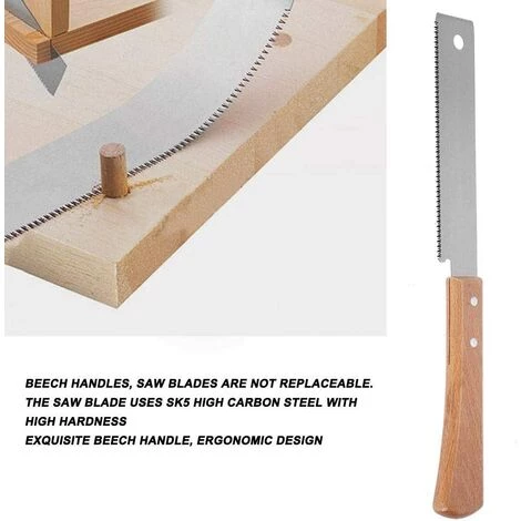 VOCTEIN Scie à Bois Outil De Coupe à Ras Du Bois, Petite Scie à Main De 12 Pouces Pour La Maison, L'artisanat, Le Jardin, La Coupe Du Bois, La Décoration De La Maison 5 VOCTEIN Scie à Bois Outil De Coupe à Ras Du Bois, Petite Scie à Main De 12 Pouces Pour La Maison, L'artisanat, Le Jardin, La Coupe Du Bois, La Décoration De La Maison – Image 5